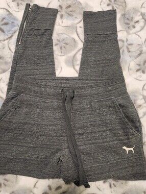PINK Victoria's Secret Gray Knit Drawstring Joggers